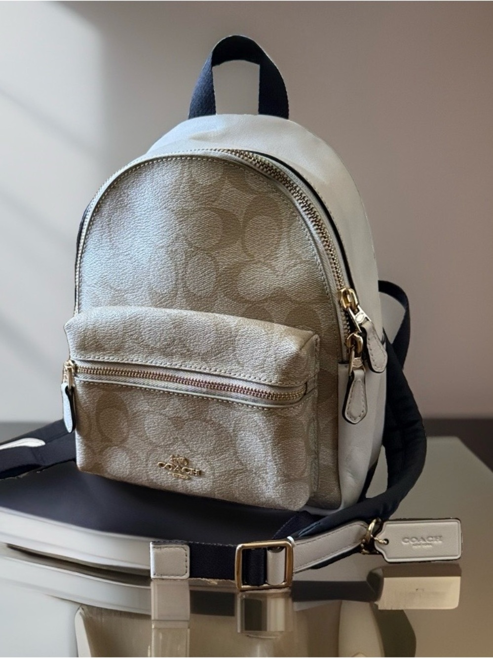 Coach Mini Charlie Signature Backpack 🤎 - Picture 1 of 9